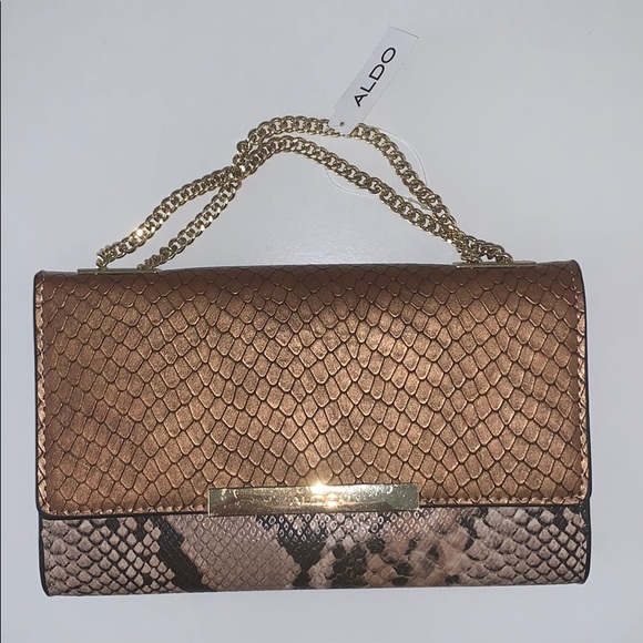 Handbags - Aldo snakeskin clutch | BNWT
